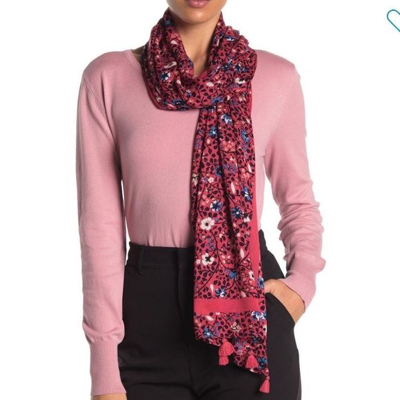Kate Spade New York Ditsy Vine oblong Scarf - Picture 3 of 3